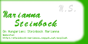 marianna steinbock business card